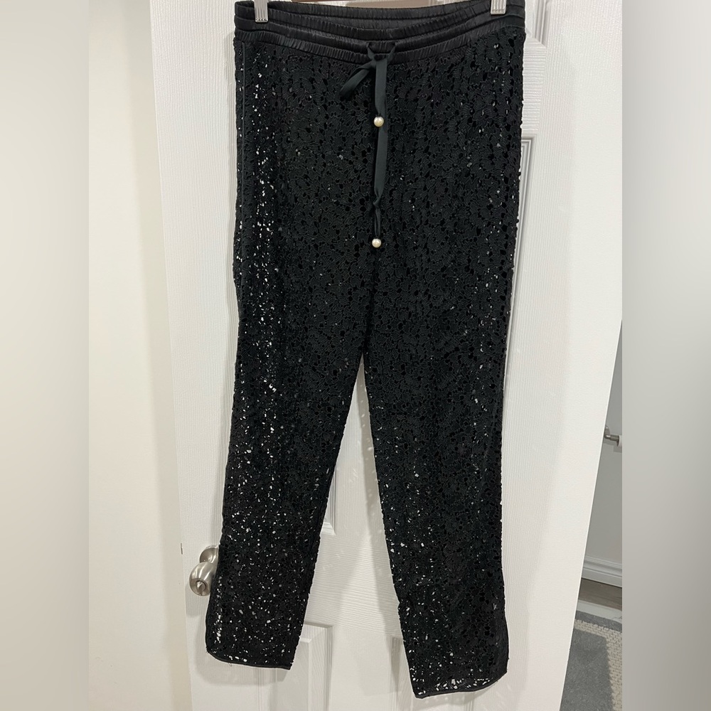 Adam Lippes Lace Drawstring pant